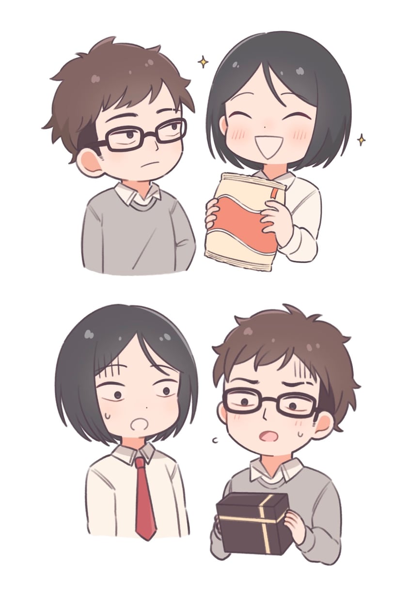 taguchi ryuuya and tohno gen (futsuu no keion-bu) drawn by takamine_yotsuha