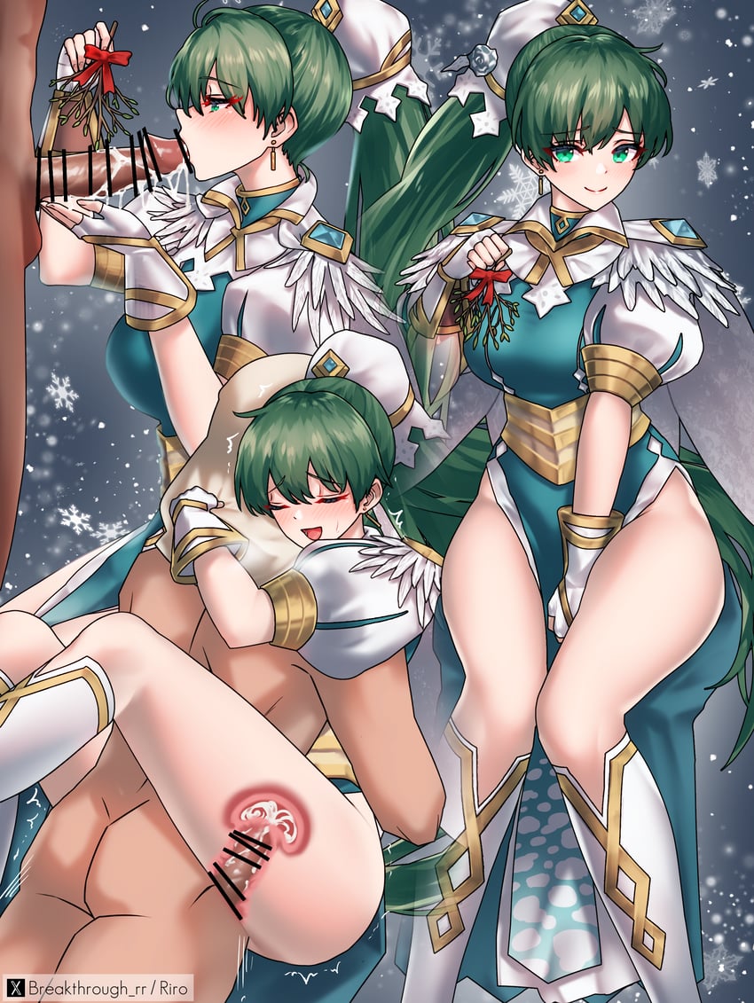 lyn, kiran, and male kiran (fire emblem and 2 more) drawn by riro_(breakthrough_rr)
