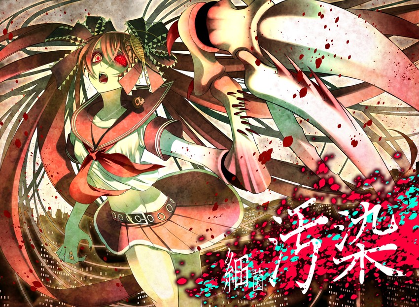 hatsune miku and calne ca (original and 3 more) drawn by sakamoto_akira