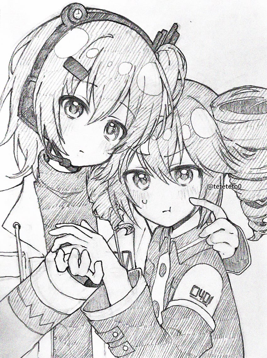kasane teto and adachi rei (utau and 1 more) drawn by teteteto0