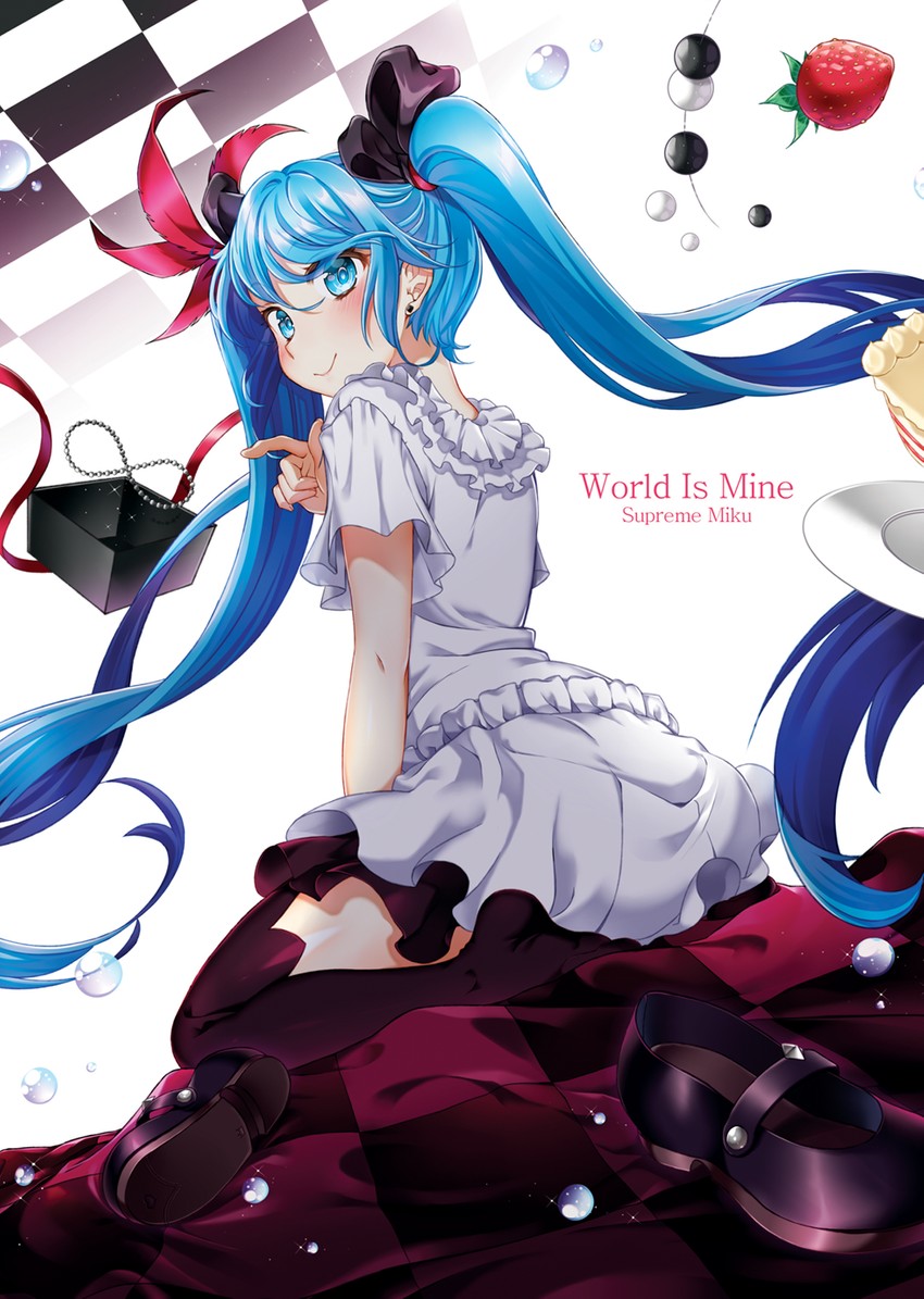 hatsune miku (vocaloid and 1 more) drawn by hago