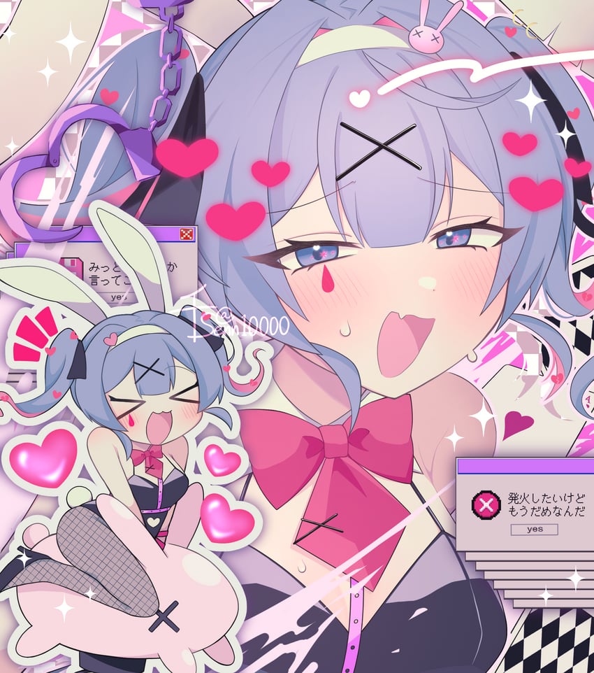 hatsune miku (vocaloid and 1 more) drawn by senn10000