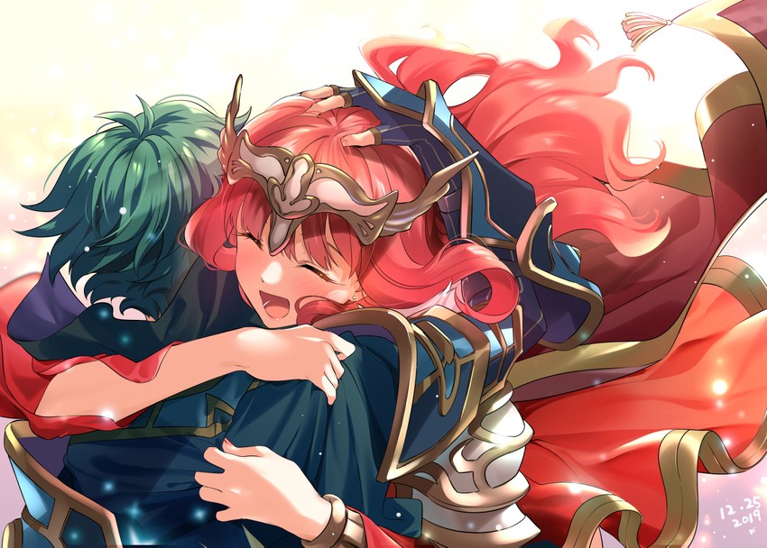 celica and alm (fire emblem and 2 more) drawn by taromarun