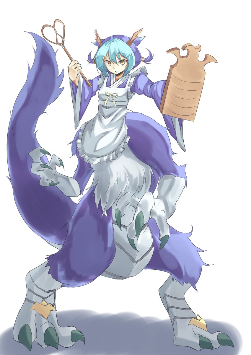 laundry dragonmaid and dragonmaid nudyarl (yu-gi-oh!) drawn by ne_(nu_kazuya)