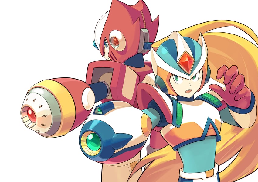 zero, x, and second armor x (mega man and 2 more) drawn by u_wstr