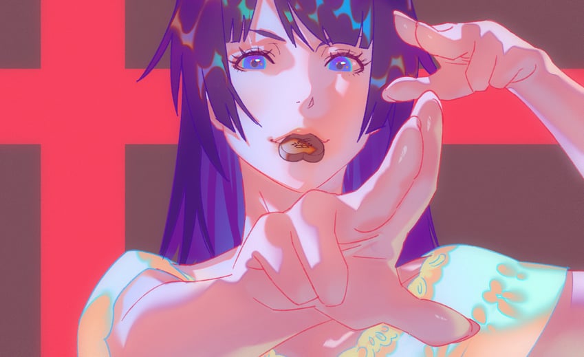senjougahara hitagi (monogatari) drawn by rapa_rachi