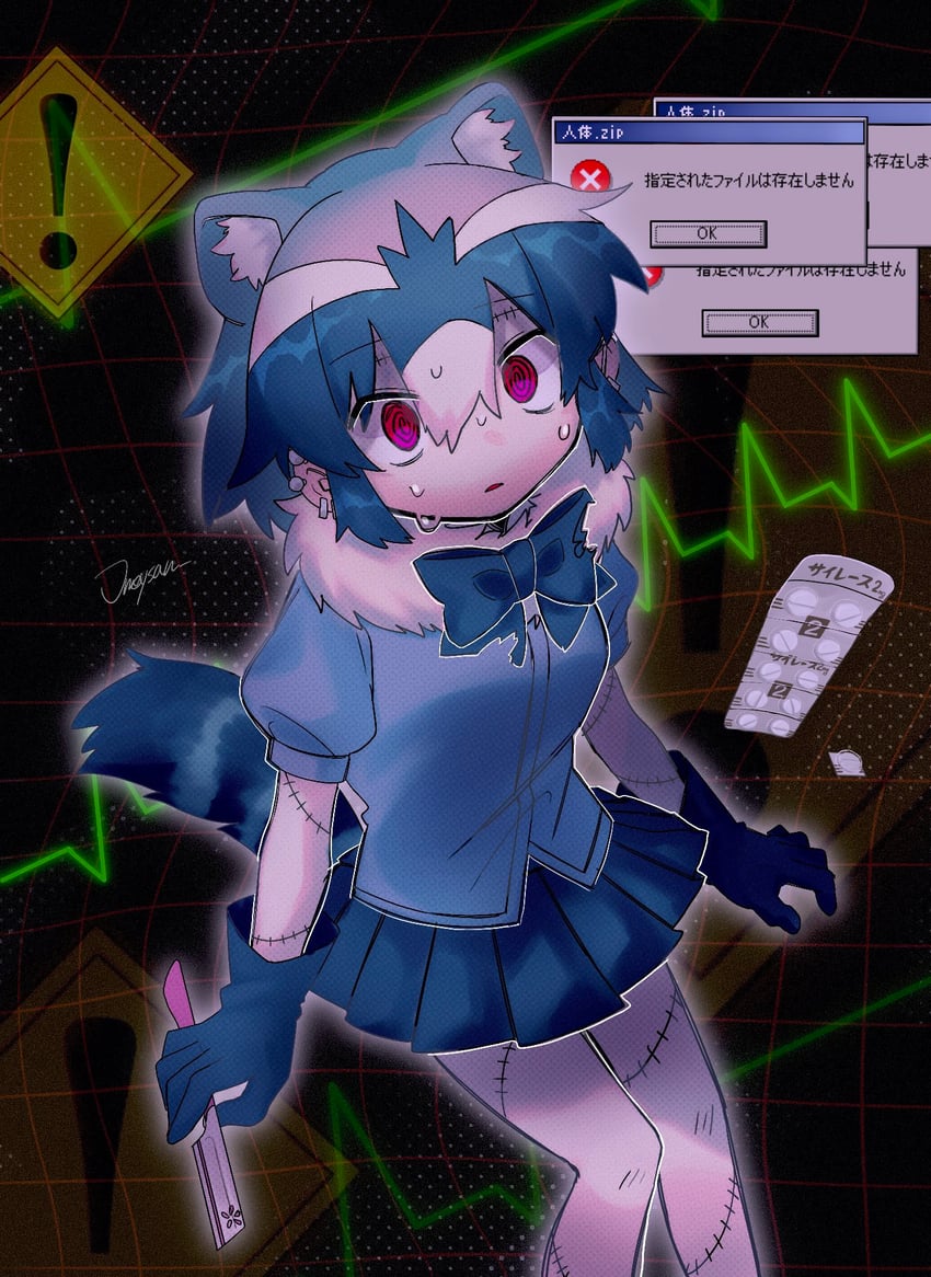 common raccoon (kemono friends and 3 more) drawn by jmeysan