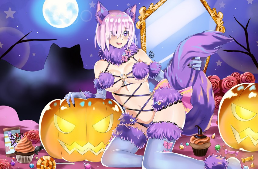 mash kyrielight (fate and 1 more) drawn by maroonabyss