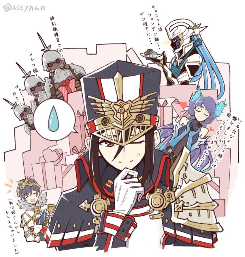 morag ladair, brighid, niall ardanach, and aegaeon (xenoblade chronicles and 1 more) drawn by mochimochi_(xseynao)