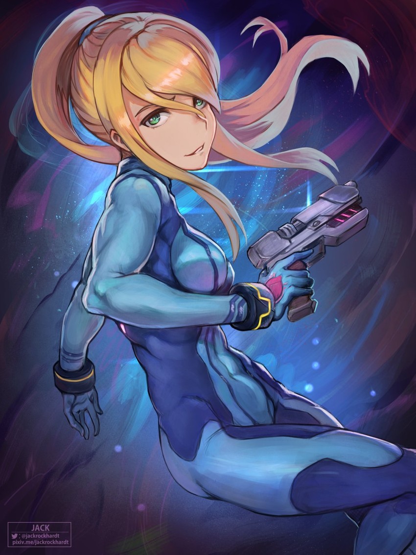 samus aran (metroid and 1 more) drawn by jack_rockhardt
