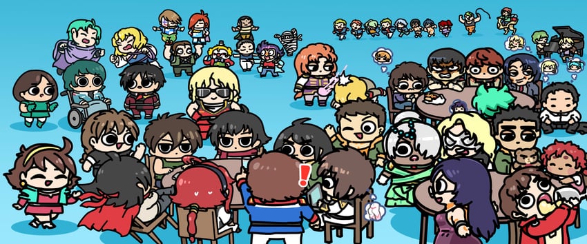 char aznable, cagalli yula athha, athrun zala, tieria erde, amuro ray, and 32 more (gundam and 16 more) drawn by afei_(sfma3248)