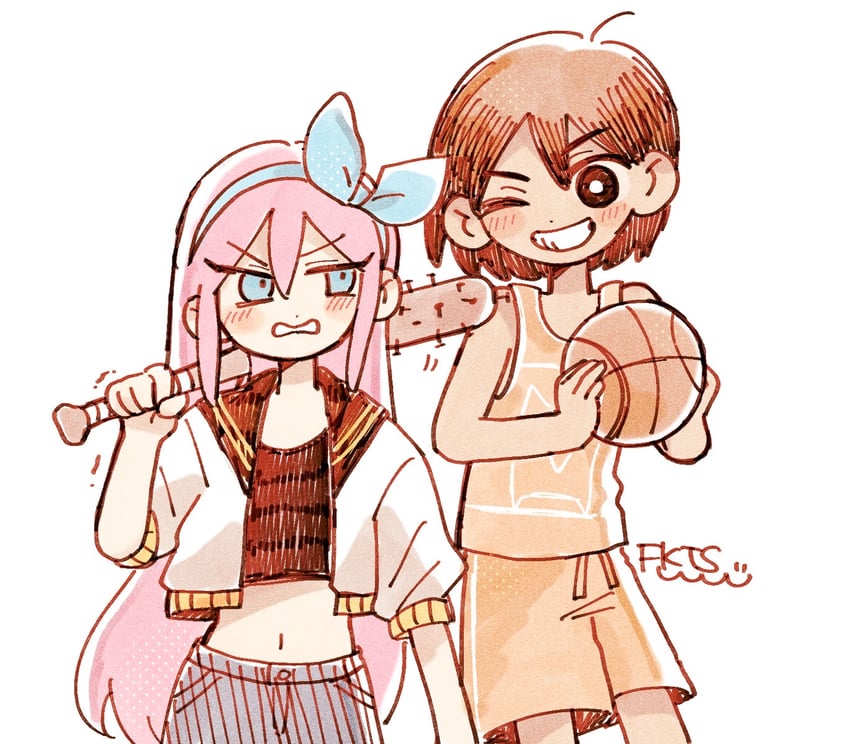 aubrey and kel (omori) drawn by o_tori_mhyk