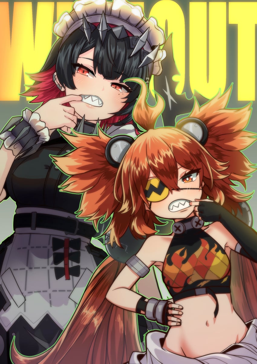 ellen joe and koleda belobog (zenless zone zero) drawn by hey_taisyou