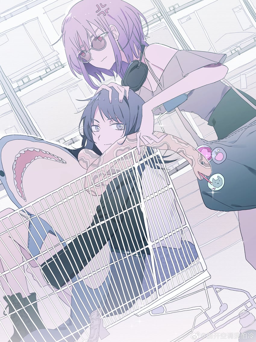 yahata umiri and yuutenji nyamu (bang dream! and 1 more) drawn by reiboubyou