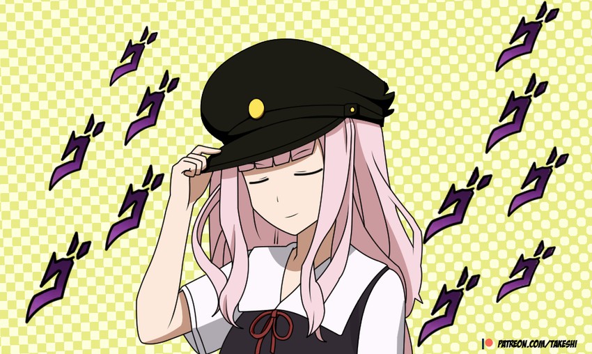 fujiwara chika (jojo no kimyou na bouken and 1 more) drawn by takeshi~
