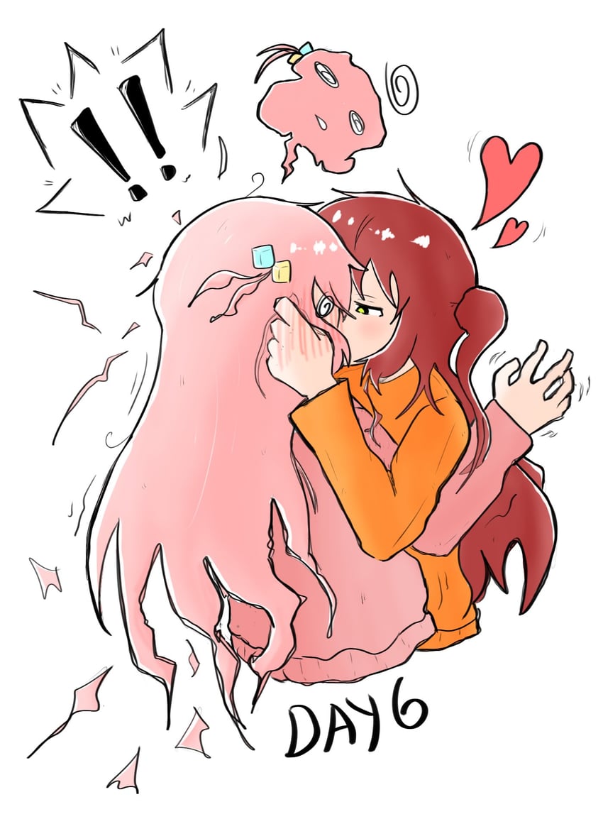 gotoh hitori and kita ikuyo (bocchi the rock!) drawn by lazygantengz