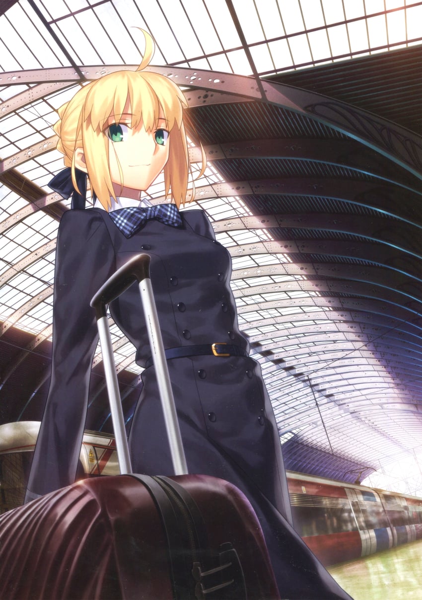 artoria pendragon and saber (fate and 1 more) drawn by takeuchi_takashi