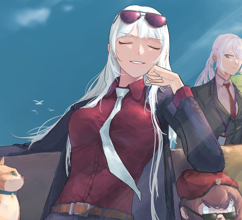 ak-12, female commander, and ak-15 (girls' frontline) drawn by gblamgo