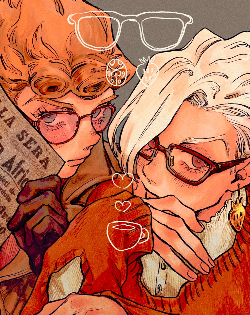 giorno giovanna and pannacotta fugo (jojo no kimyou na bouken and 1 more) drawn by okokoro_zaiku