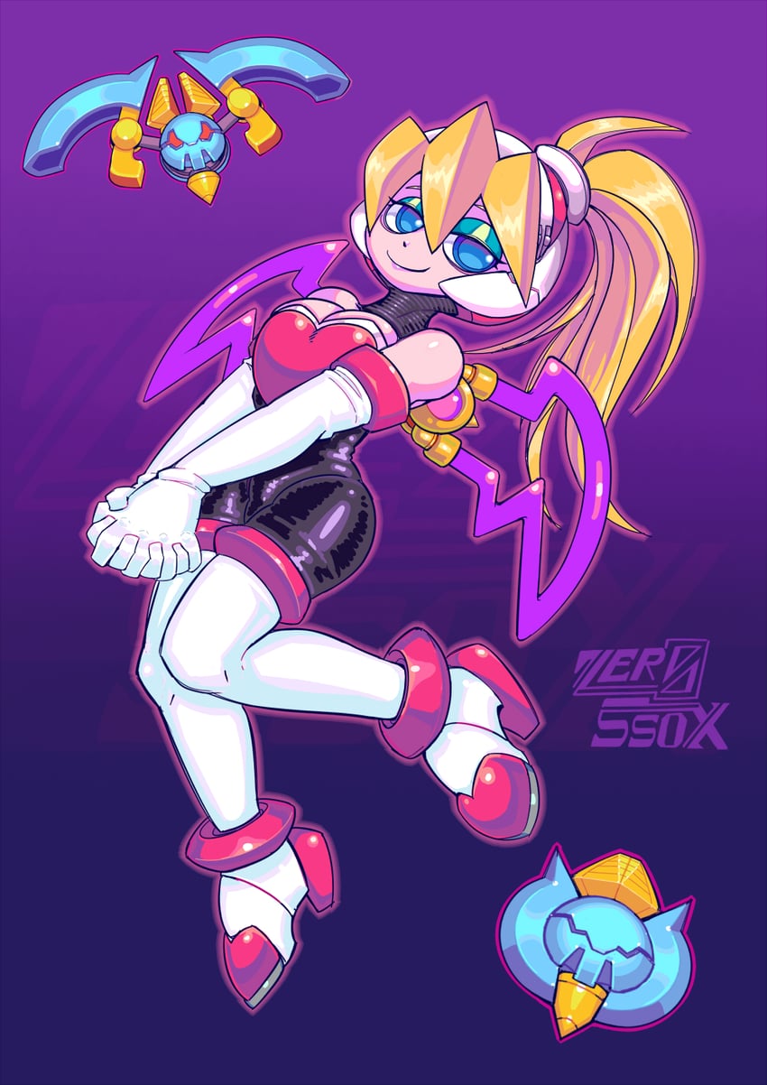 rouge the bat and ciel (mega man and 2 more) drawn by zerossox