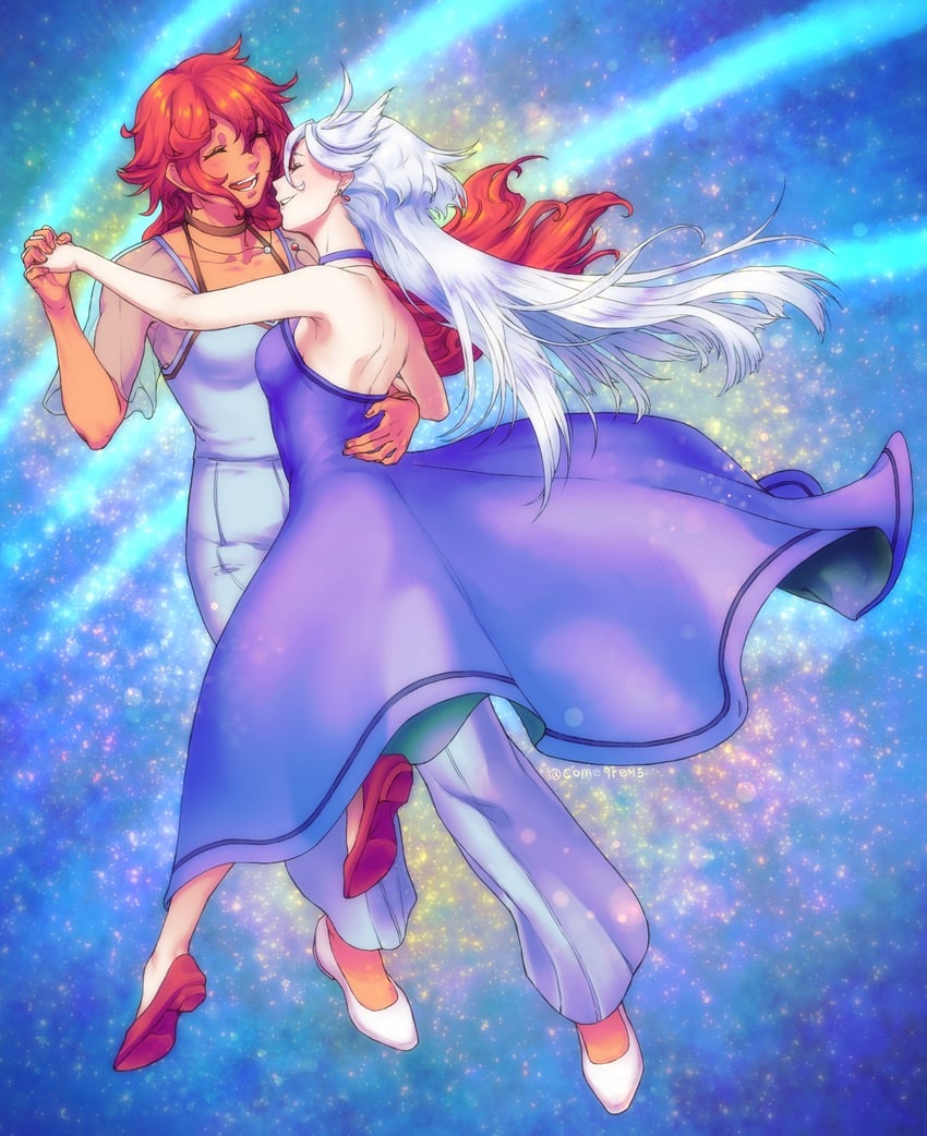 suletta mercury and miorine rembran (gundam and 1 more) drawn by come9re95