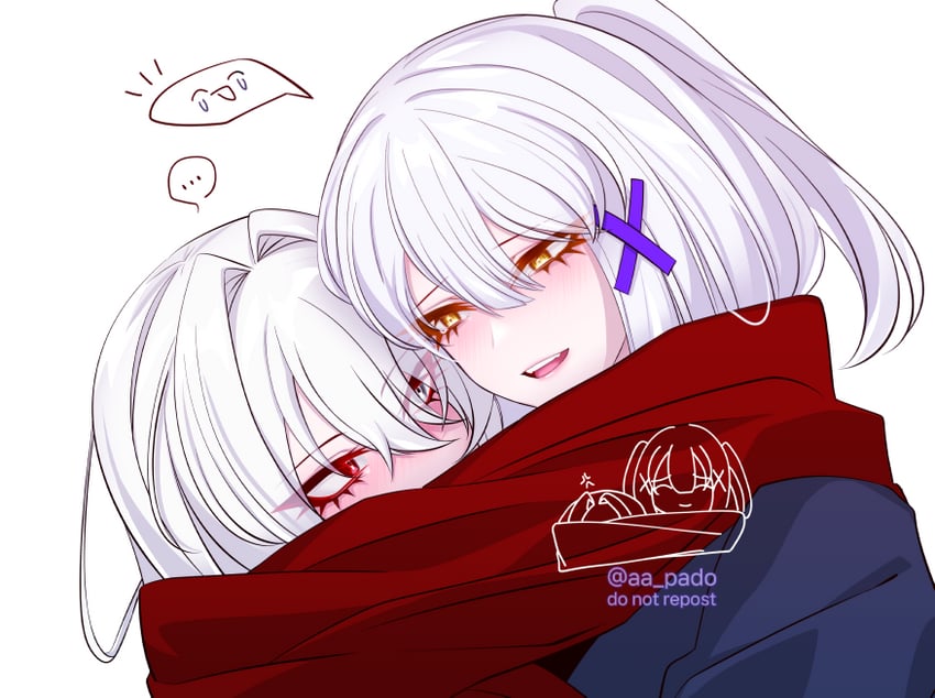 alpha, alpha: crimson abyss, rosetta, and rosetta: rigor (punishing: gray raven) drawn by 01pado_pado