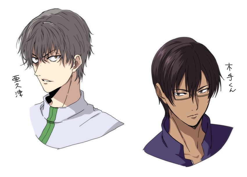 kite eishirou and akutsu jin (tennis no ouji-sama) drawn by shiara_tourabu