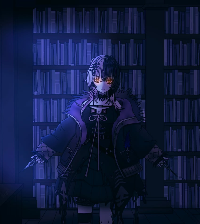 shiori novella (hololive and 1 more) drawn by nepfoman