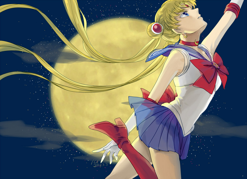 tsukino usagi and sailor moon (bishoujo senshi sailor moon and 1 more) drawn by ice_(jinqinglin77)