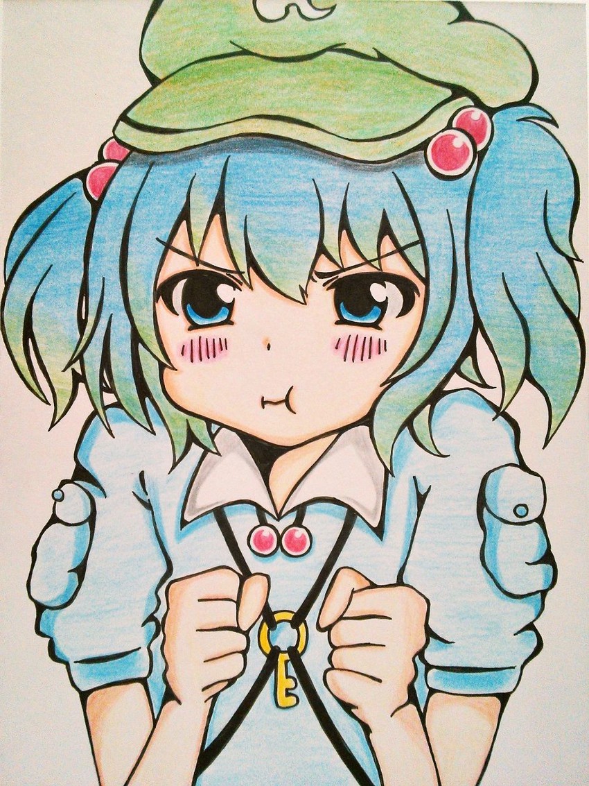 kawashiro nitori (touhou) drawn by meme-tan_(bana_nan26)
