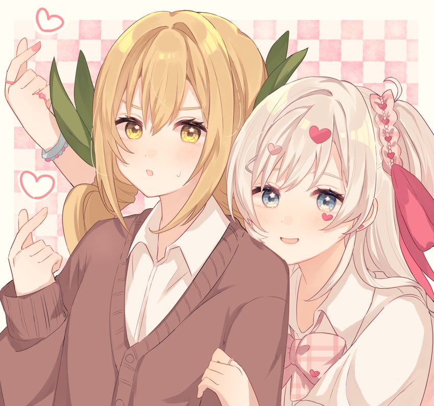 inda karane and kedarui aashii (kimi no koto ga dai dai dai dai daisuki na 100-nin no kanojo) drawn by ima_(kon_kon_5)