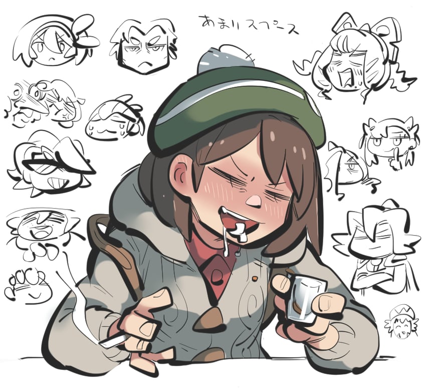 marnie, gloria, leon, raihan, bea, and 9 more (pokemon and 2 more) drawn by tirarizun