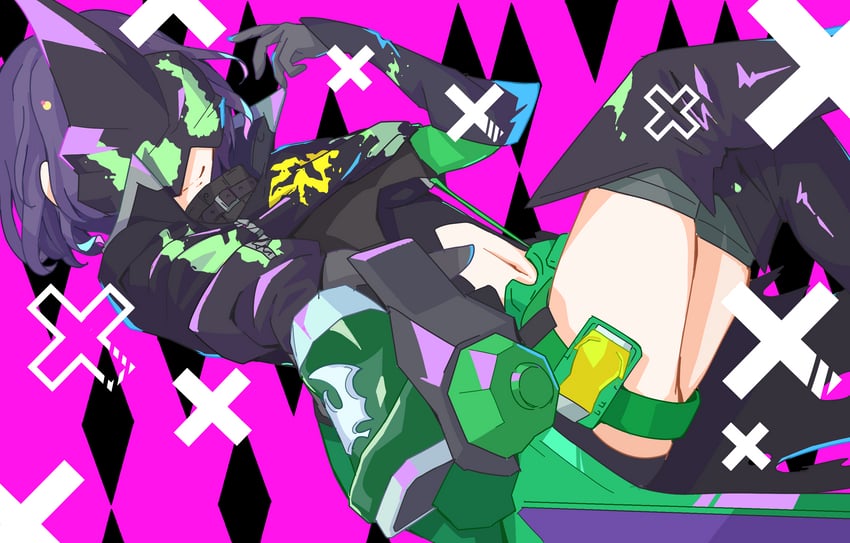 shiragiku hotaru and kamen rider evil (idolmaster and 3 more) drawn by bohi_yamage