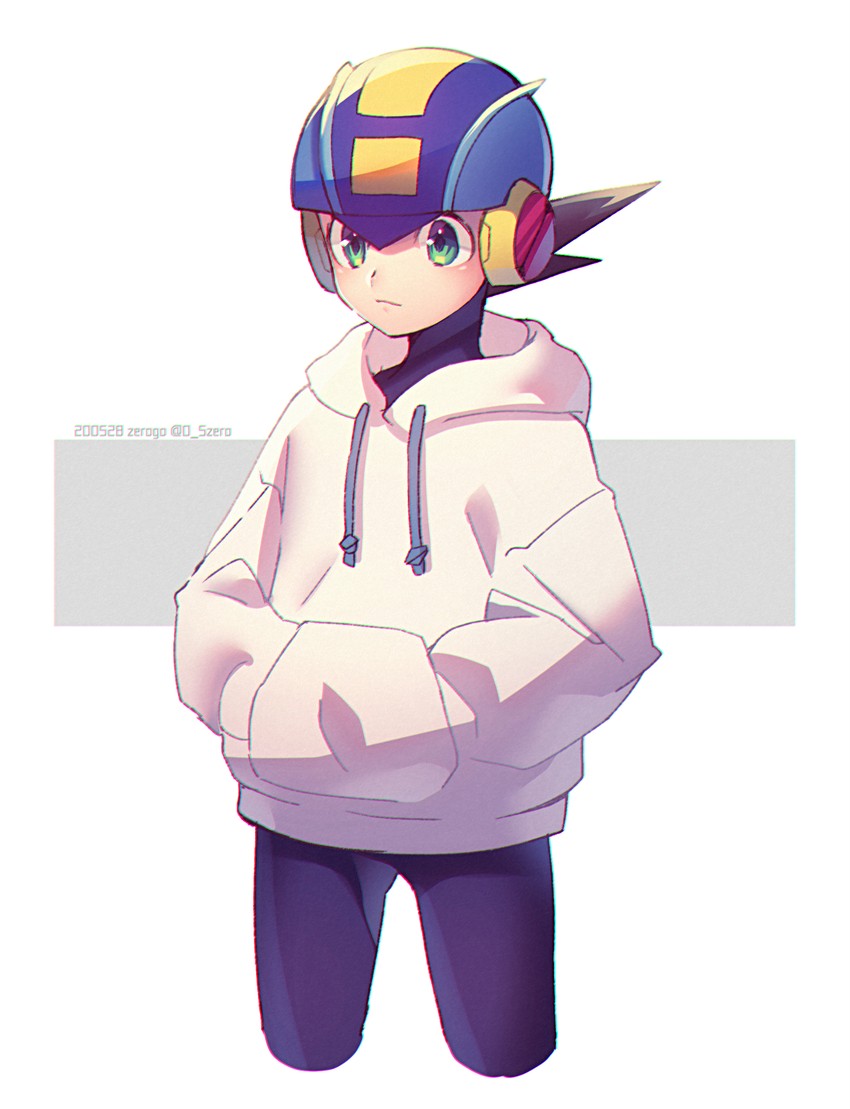 megaman.exe (mega man and 1 more) drawn by zero-go