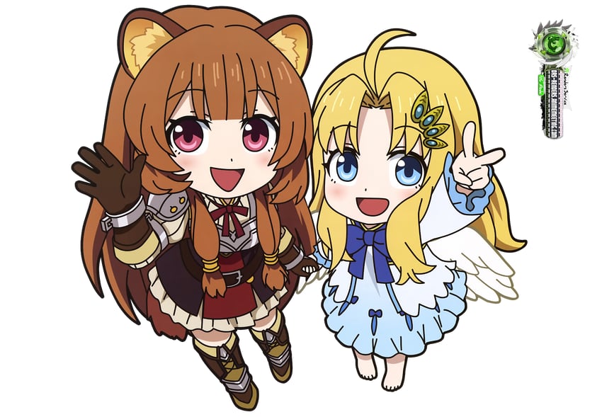 raphtalia and filo (tate no yuusha no nariagari and 1 more) drawn by miyahiko and ors_anime_renders