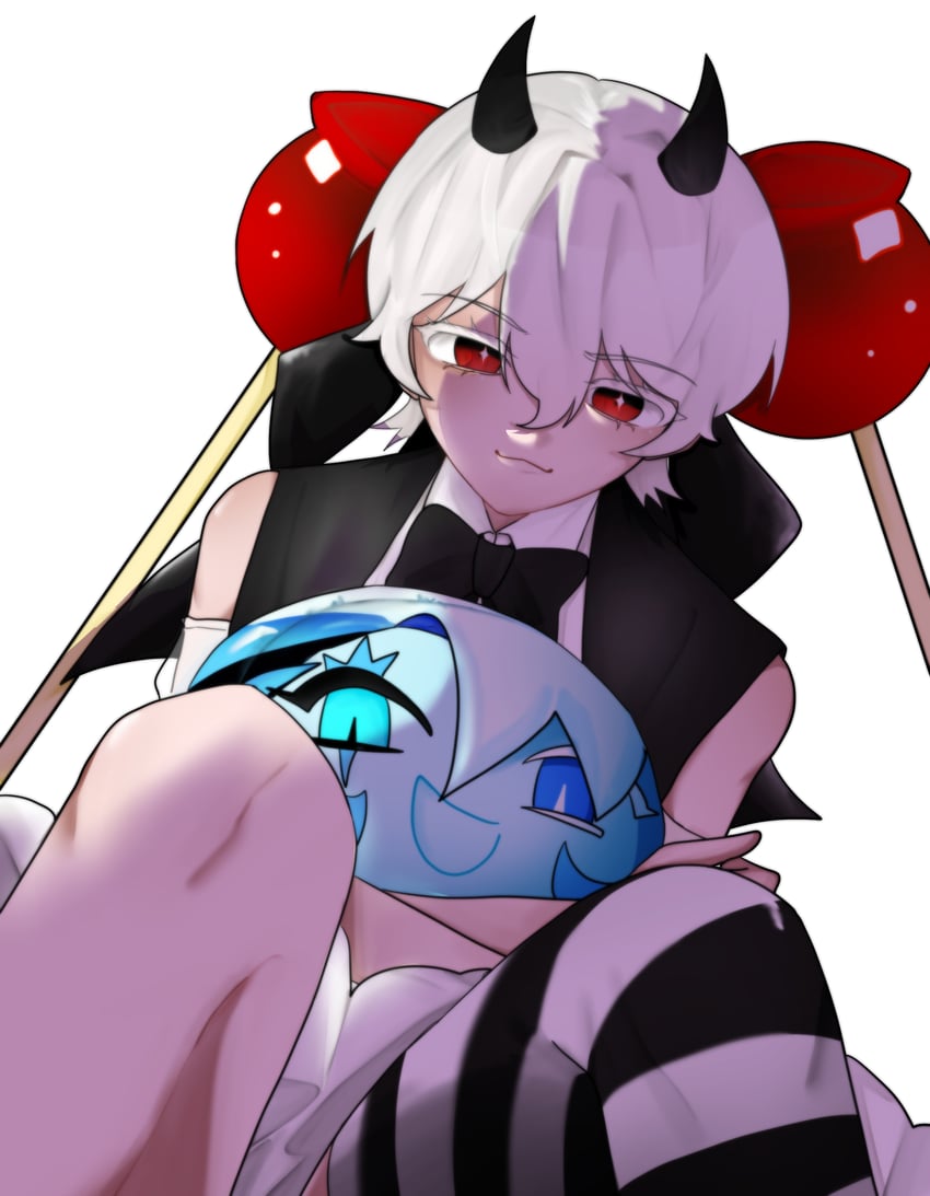 shadow milk cookie and candy apple cookie (cookie run and 1 more) drawn by yomam33