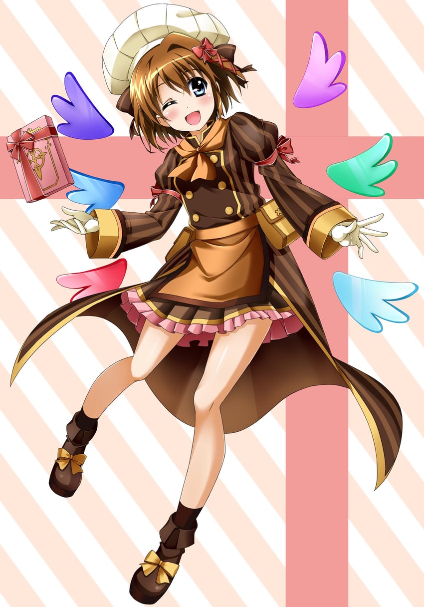 yagami hayate and schwertkreuz (lyrical nanoha and 2 more) drawn by yorousa_(yoroiusagi)