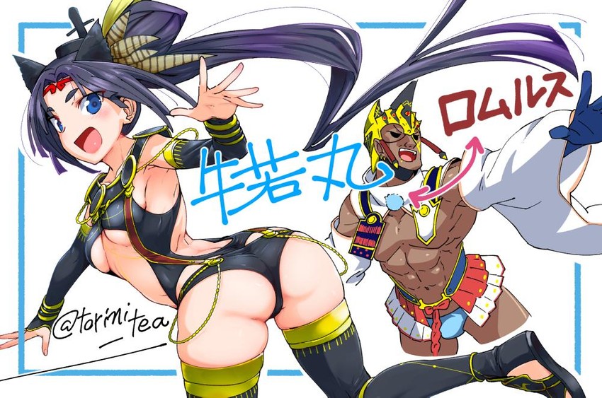 ushiwakamaru and romulus (fate and 1 more) drawn by torichamaru