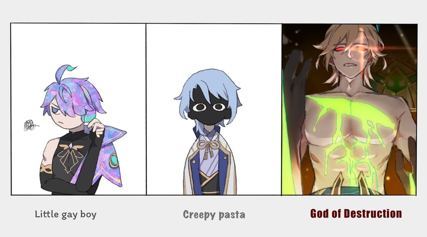 alhaitham, kaveh, kamisato ayato, and nanook (genshin impact and 3 more) drawn by dkjr