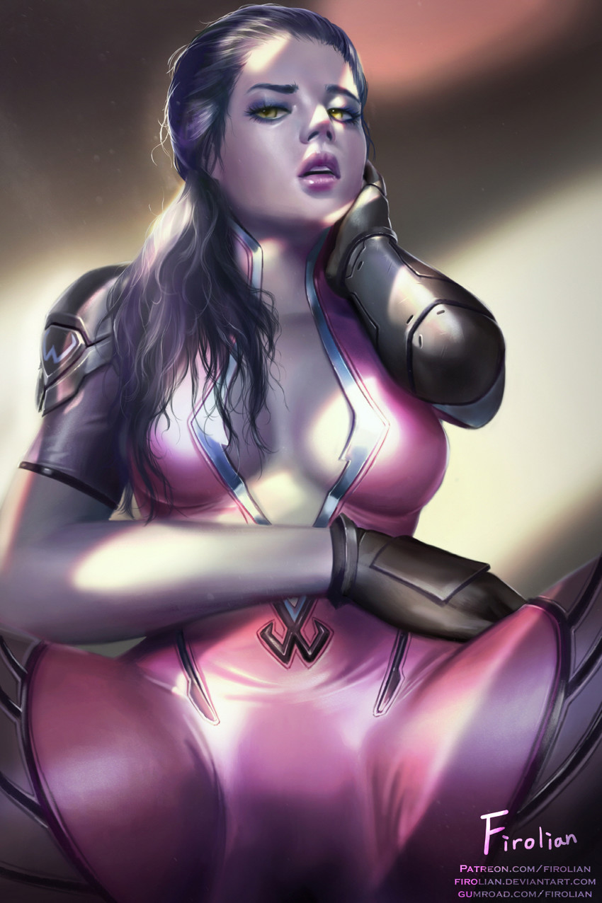 widowmaker (overwatch and 1 more) drawn by firolian