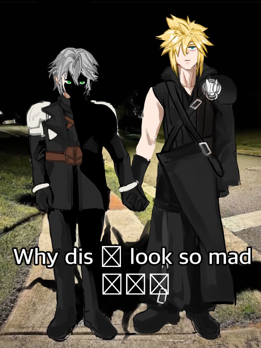 cloud strife and sephiroth (final fantasy and 3 more) drawn by yaki00406