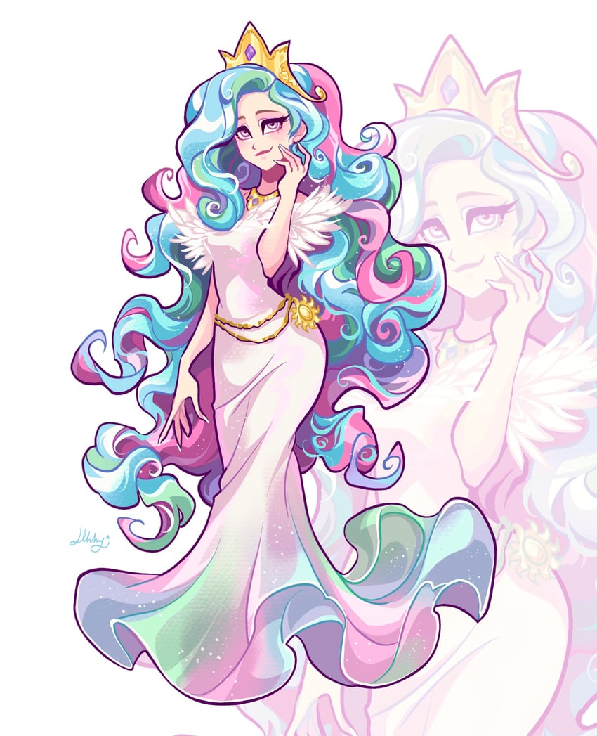 princess celestia (my little pony and 2 more) drawn by libbly_libby