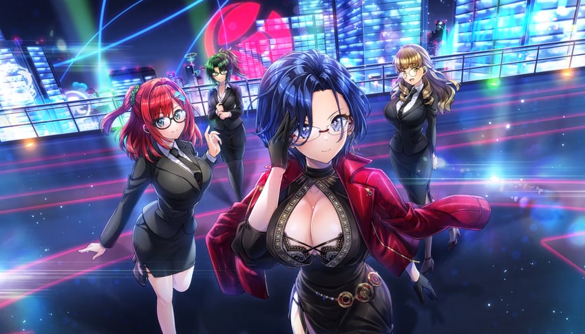 sakimiya iruka, tojou michiru, ayato utae, and harunami anri (dolphin wave) drawn by ootomo_takuji