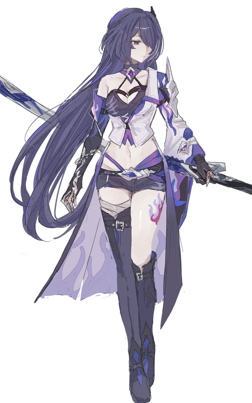 acheron (honkai and 1 more) drawn by zikoman_syumi
