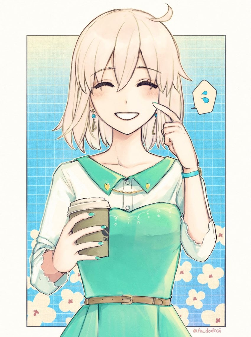 okita souji (fate and 2 more) drawn by aruti