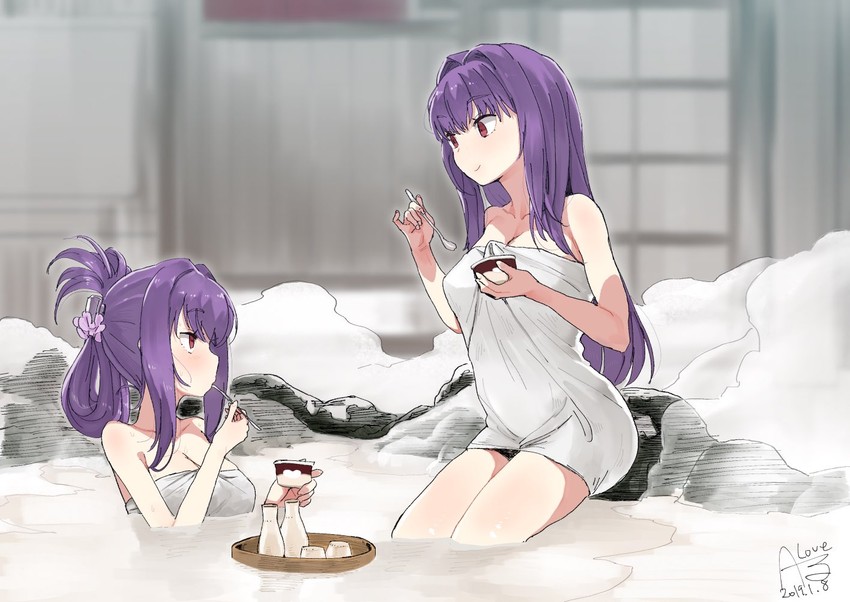 scathach and scathach skadi (fate and 1 more) drawn by rkrk