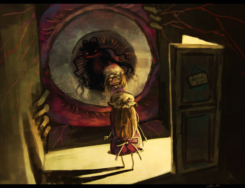 yakumo yukari and maribel hearn (touhou) drawn by koto_inari