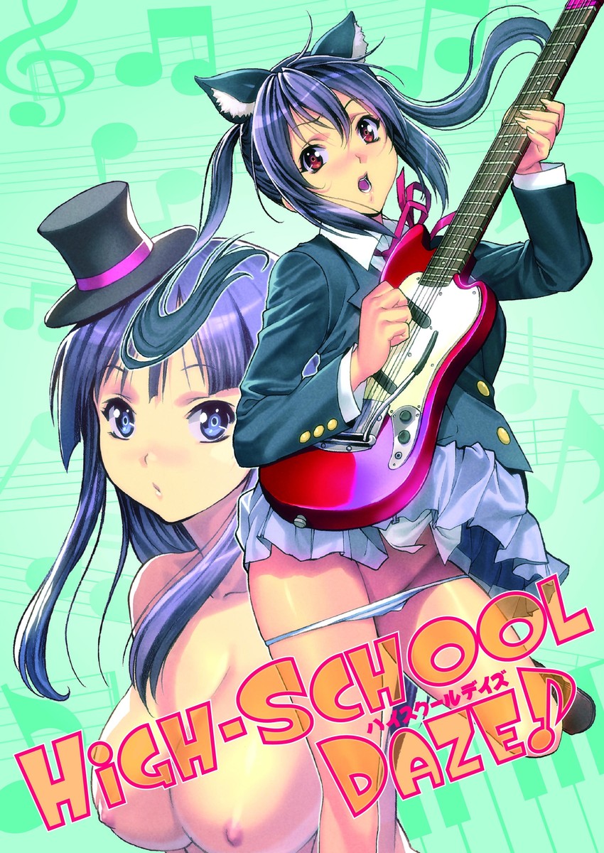 akiyama mio and nakano azusa (k-on!) drawn by homare_(fool's_art)