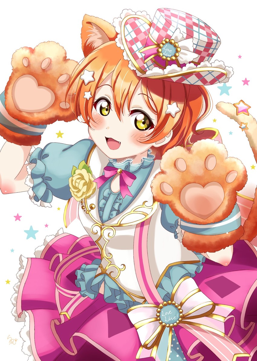 hoshizora rin (love live! and 1 more) drawn by ranemu