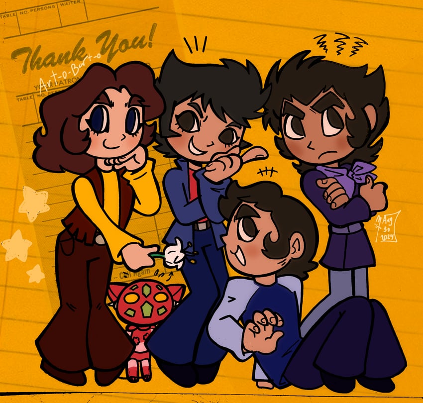 nagare ryoma, getter-1, kabuto kouji, duke fleed, and tsurugi tetsuya (getter robo and 3 more) drawn by art_o_bart_o